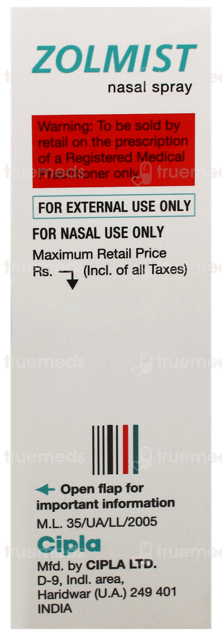 Zolmist Nasal Spray 0.7Ml